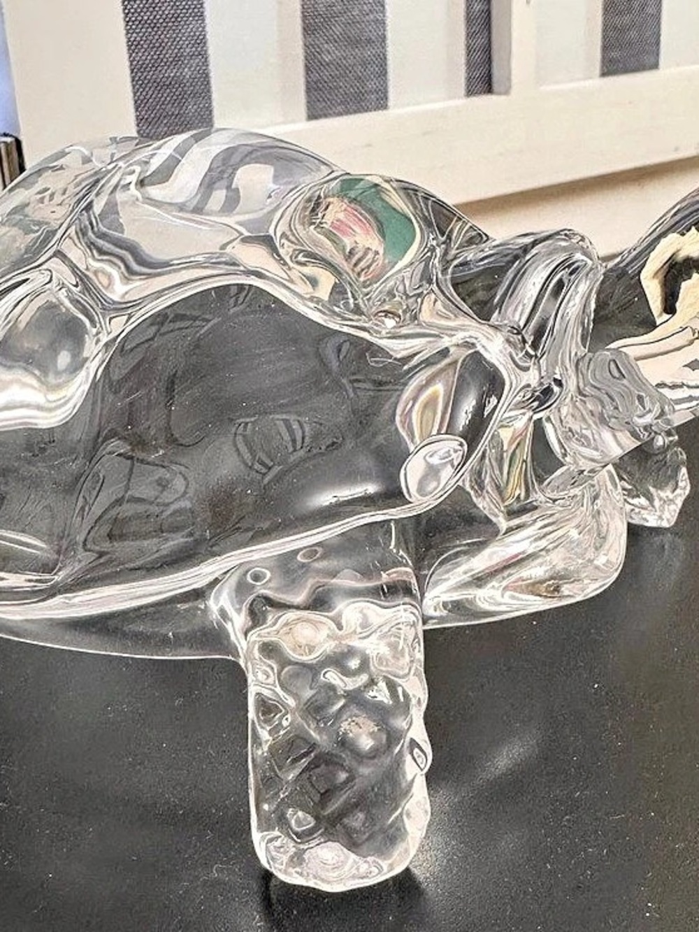Cristal d'Arques Turtle Paperweight Clear Crystal